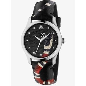 Gucci Watch, Serpent, Snake, leather strap,